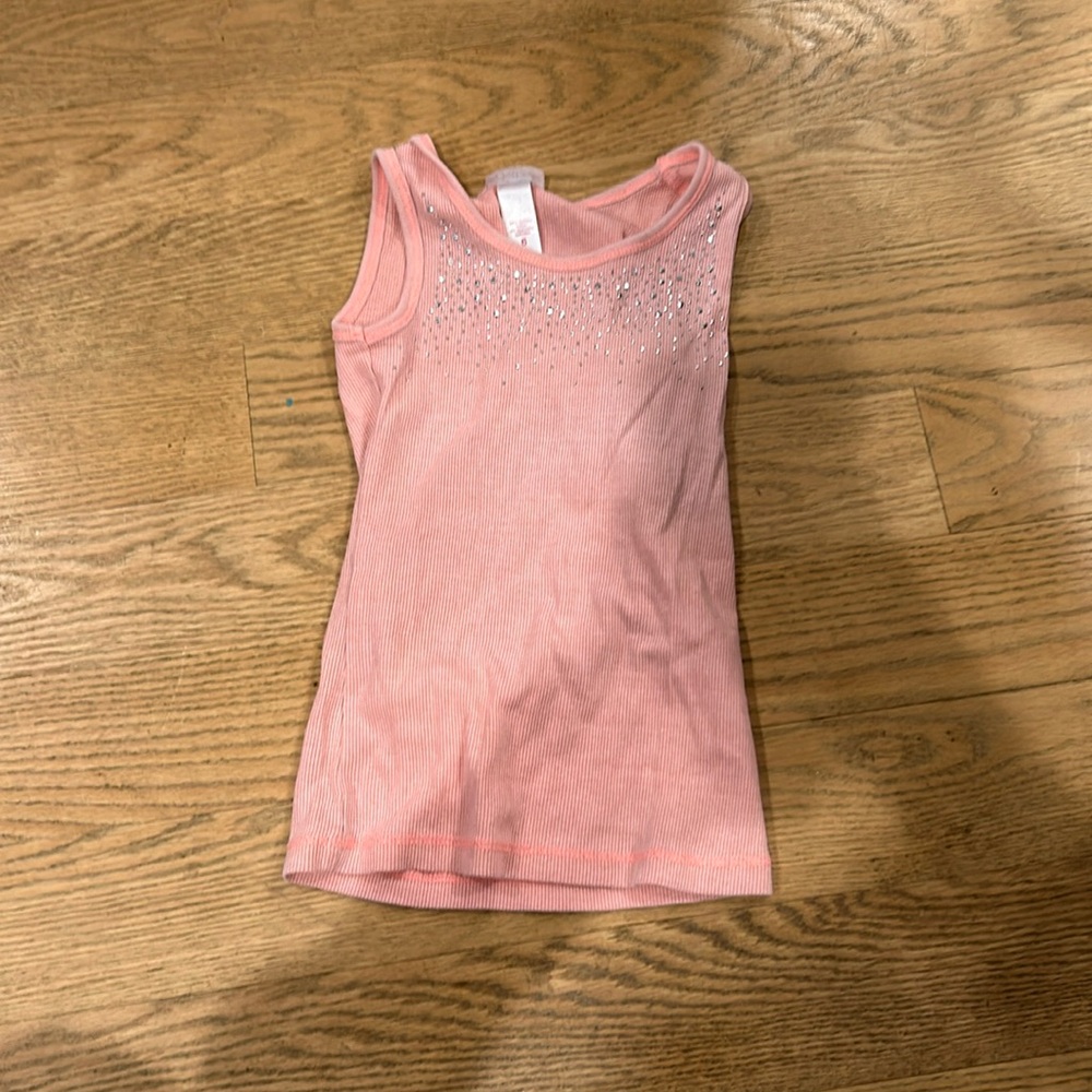 Justice rhinestone tank top